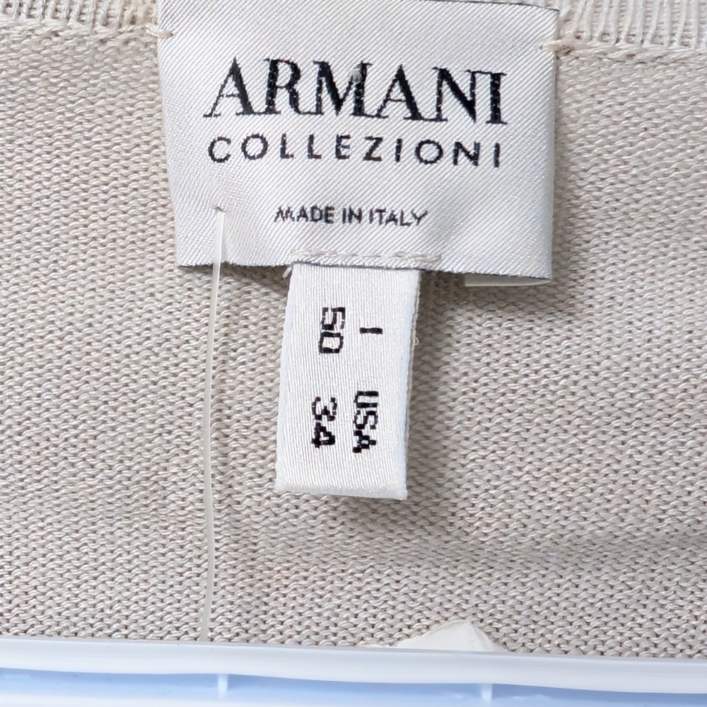 AUTH! Armani V neck Jumper Light Knit Sweater - Picture 6 of 11